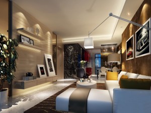 stylish luxury home decoration - living room 6127 3D Model