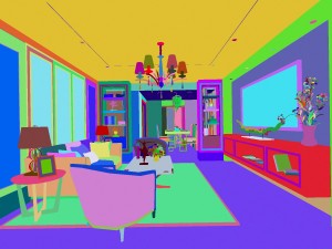 stylish luxury home decoration - living room 6130 3D 模型