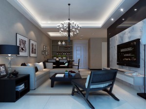 stylish luxury home decoration - living room 6131 3D Model