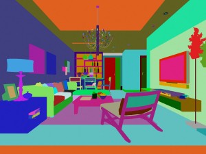 stylish luxury home decoration - living room 6131 3D Model