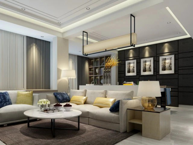 stylish luxury home decoration - living room 6133 3D Model .c4d .max .obj .3ds .fbx .stl .blend 