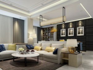stylish luxury home decoration - living room 6133 3D Model