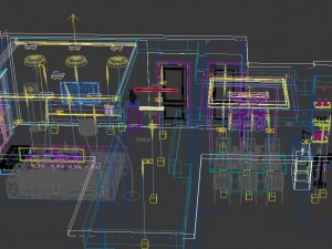 stylish luxury home decoration - living room 6134 3D Modell