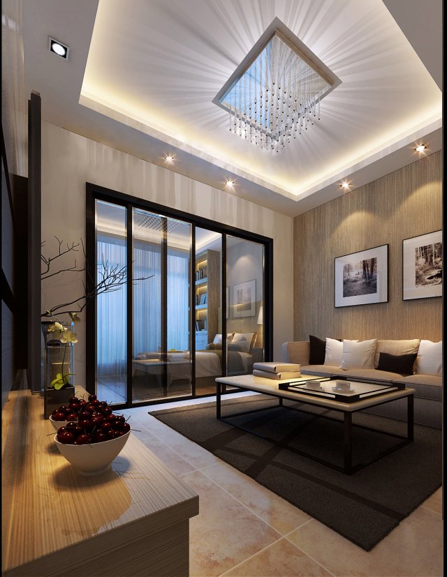 stylish luxury home decoration - living room 6135 3D Model .c4d .max .obj .3ds .fbx .stl .blend 