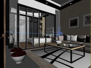 stylish luxury home decoration - living room 6135 3D Model