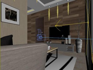 stylish luxury home decoration - living room 6135 3D Model