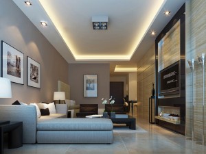 stylish luxury home furnishings - living room 6136 3D Model