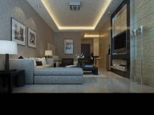 stylish luxury home furnishings - living room 6136 3D Model
