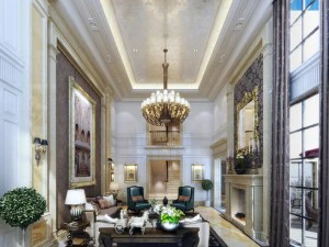 stylish luxury home decoration - living room 6137 3D Model