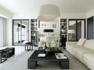 elegante decorazione domestica di lusso - soggiorno 6141 Modello 3D