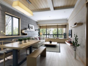 stylish luxury home furnishings - living room 6142 3D Model