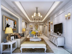 时尚奢华家居装饰-客厅6144 3D 模型