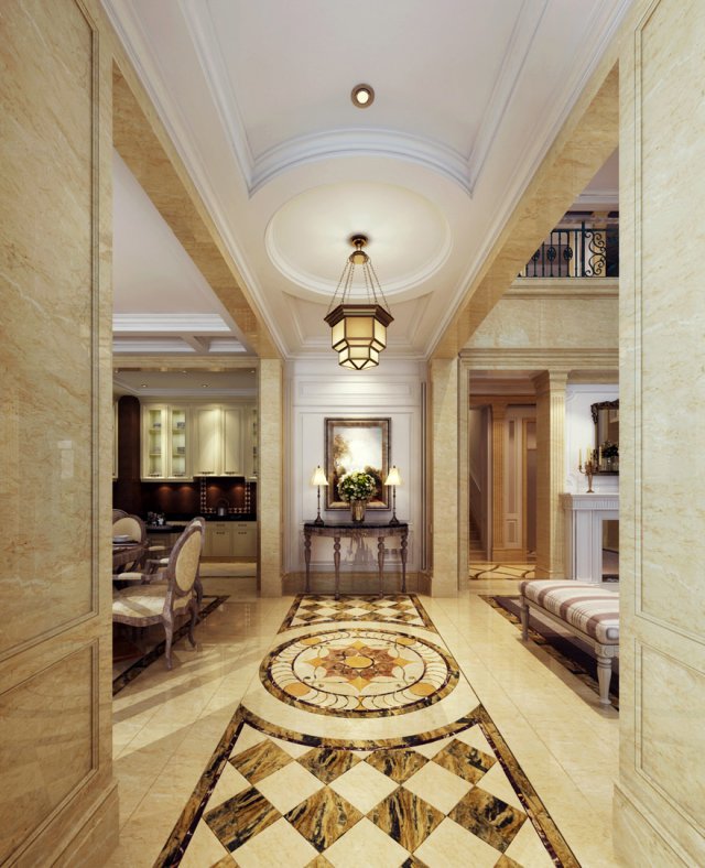 stylish luxury home furnishings - living room 6145 Modello 3D .c4d .max .obj .3ds .fbx .stl .blend 