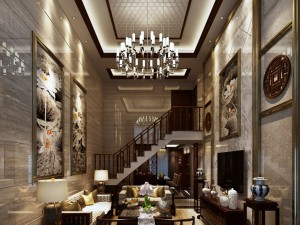 stylish luxury home decoration - living room 6147 3D 모델