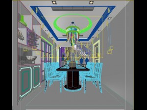 stylish luxury home decoration - living room 6147 3Dモデル