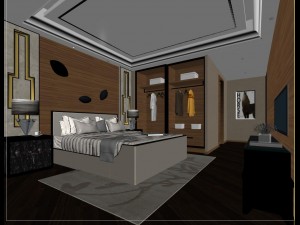 luxury luxury home decoration - bedroom 6101 3D Model