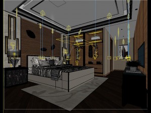 luxury luxury home decoration - bedroom 6101 3D Model