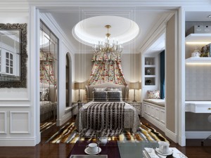 stylish luxury home decoration - bedroom 6102 3D Model