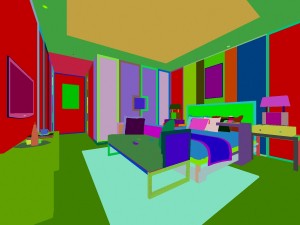 luxury luxury home decoration - bedroom 6104 Modello 3D