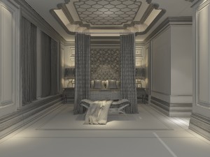 luxury luxury home decoration - bedroom 6108 3D Model