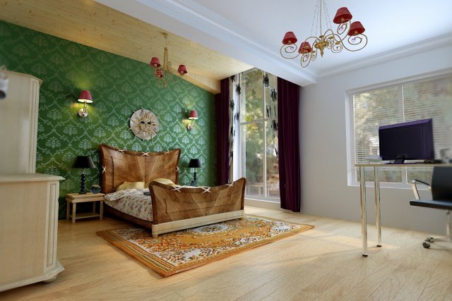 fashion concise single apartment 5101 3D 모델 .c4d .max .obj .3ds .fbx .stl .blend 