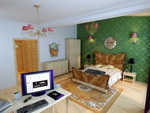 fashion concise single apartment 5101 3D 모델