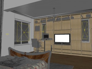 fashion concise single apartment 5101 3D 모델