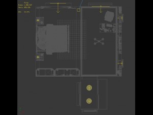 fashion concise single apartment 5101 3D 모델