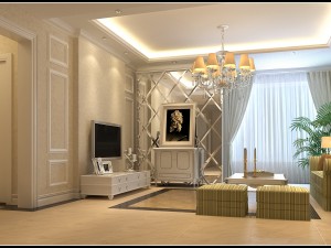 the style simple and simple europe type living room 1709 3D Model