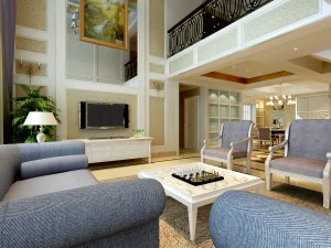 ristorante in stile conciso europeo con doppio soggiorno 1751 Modello 3D