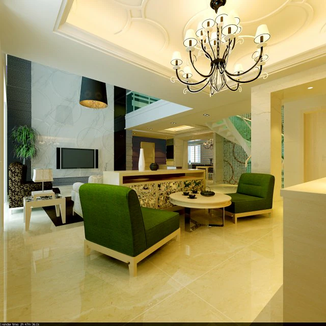 style concise european double living room restaurant 1753 3D Model .c4d .max .obj .3ds .fbx .stl .blend 