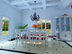 style concise european living room 1703 3D Model