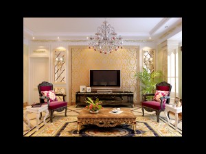 style concise european living room 1705 3D Model