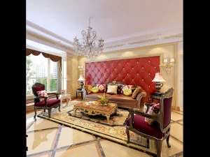 style concise european living room 1705 3D Model