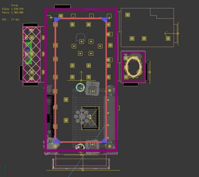 fashionable concise european living room 1713 Modelo 3D .c4d .max .obj .3ds .fbx .stl .blend