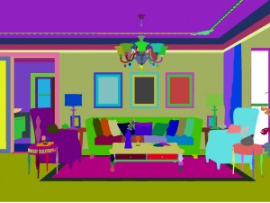 fashionable concise european living room 1713 Modelo 3D
