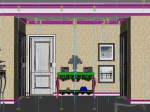 fashionable concise european living room 1713 Modelo 3D