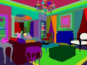 fashionable concise european living room 1713 Modelo 3D