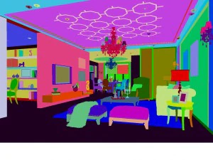 style concise european living room 1723 3D Model
