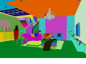 style concise european living room 1725 Modèle 3D