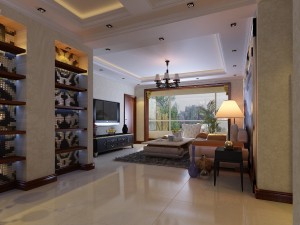 fashionable concise european living room 1740 3D Модель