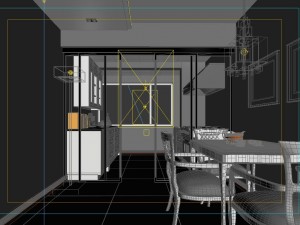 fashionable concise european living room 1740 3D Модель