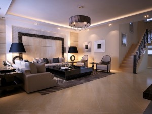 fashionable and concise european living room 1768 3D Модель