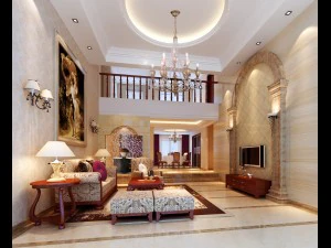 estilo conciso sala de estar europeia 1771 Modelo 3D