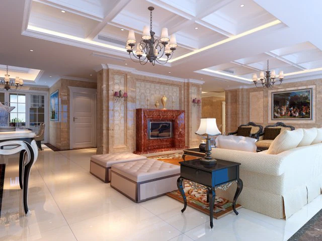 style concise european living room 1773 3D Model .c4d .max .obj .3ds .fbx .stl .blend 