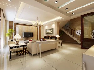 时尚简洁的欧式客厅1782 3D 模型