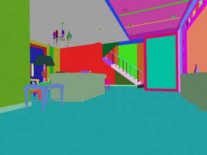fashionable and concise european living room 1782 3D Модель