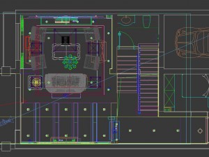 fashionable and concise european living room 1782 3D Модель