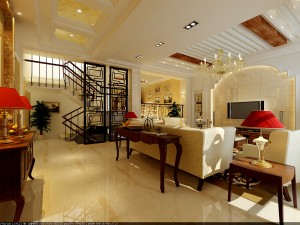 style concise european living room 1783 Modèle 3D