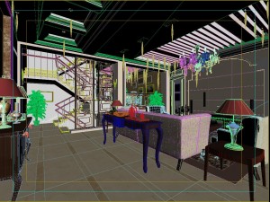 style concise european living room 1783 3Dモデル